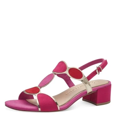 Abbildung von Marco Tozzi Riemensandalette, Damen, Größe: 37, Pink Schuhe