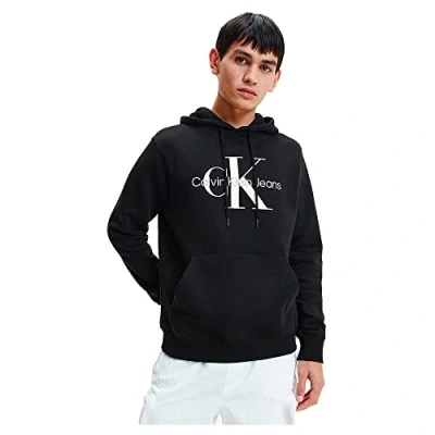 Abbildung von Calvin Klein Jeans CORE Monogram Hoodie Sweatshirt, Damen, Größe: Small, Black