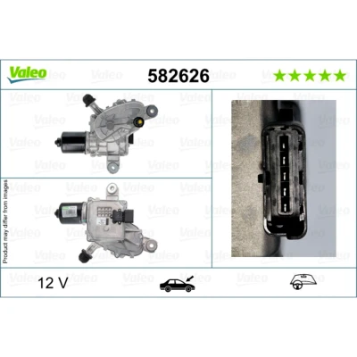 Abbildung von VALEO 582626 Scheibenwischermotor 12 Vorderachse links für Linkslenker