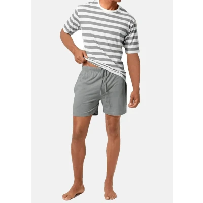 Abbildung von H.I.S SET Nachtwäsche Set, Herren, Größe: M/L, Grau