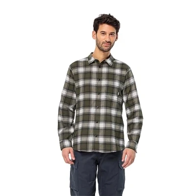 Abbildung von Jack Wolfskin Wanderweg Hemd Island moss, Herren, Größe: Medium, moss