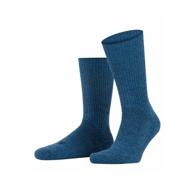 Abbildung von FALKE Unisex Socken Walkie Ergo U SO Wolle einfarbig 1 Paar, Blau (Light Denim 6660), 44 45