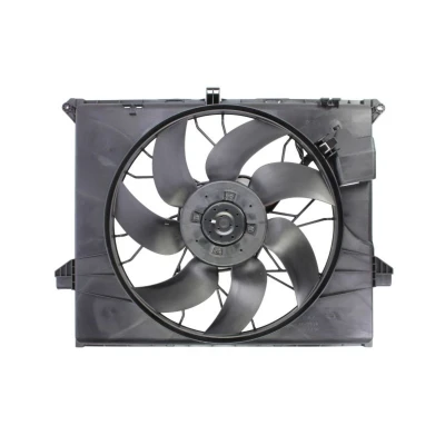 Abbildung von NRF 47296 Lüfter 530 12 600 mit Kühlerlüfterrahmen (Zarge), bürstenloser Motor MERCEDES BENZ: ML Class