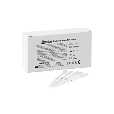Abbildung von Swiss Point Of Care Kapillarröhrchen für das Mission 3 in 1 Messgerät (50 Stück)