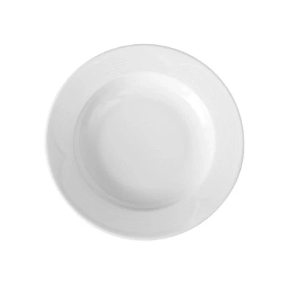 Abbildung von HENDI Teller ø 30 cm Porzellan stapelbar mikrowellengeeignet spülmaschinengeeignet, Porzellanteller tief