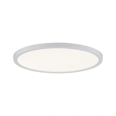 Abbildung von Paulmann 92933 LED Panel Areo rund incl. 1x12 Watt IP44 dimmbar Deckenlampe Weiß matt Deckenleuchte Kunststoff Wohnzimmerlampe 3000 K
