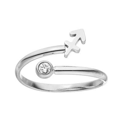 Abbildung von Purelei® Sternzeichen Ring Waage (Gold) Wasserfester Damenring aus langlebigem Edelstahl Verstellbare Ringe von Größe 50 bis 60 Modeschmuck für deinen individuellen Look