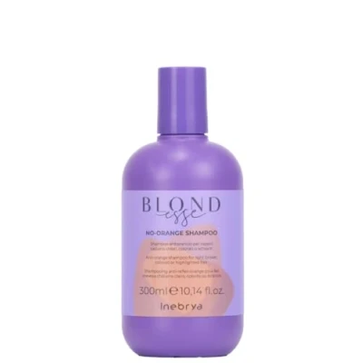 Abbildung von Anti Orangen Shampoo, ideal für alle hellbraunen, gefärbten oder aufgehellten Haare No Orange Blondesse INEBRYA 300 ml