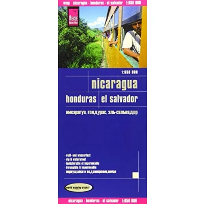 Abbildung von Reise Know How Landkarte Nicaragua, Honduras, El Salvador (1:650.000): world mapping project