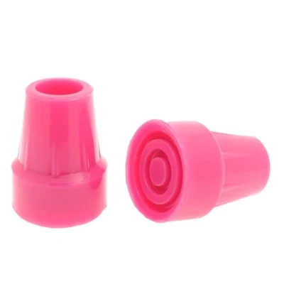 Abbildung von 2x rosa Gummispitzen für Gehstock oder Krücke 19mm &amp; 22mm von Lifeswonderful (19mm)