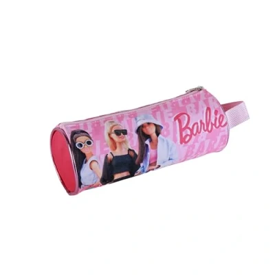 Abbildung von TOYBAGS Barbie Federmäppchen mit 1 Fach, Design seitlichem Griff, innen gefüttert und Reißverschluss, 8 x 22 cm, bunt, Reißverschluss