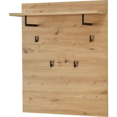 Abbildung von Innostyle Regal »Fargo Garderobenpaneel, 80x100x30cm (B/H/T)«, (1 St.), 4 Haken, Ablage, Kleiderstange