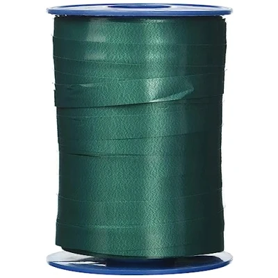 Abbildung von C.E. PATTBERG Geschenkband tannengrün, 250 Meter Ringelband 10 mm zum Basteln, Dekorieren &amp; Verpacken von Geschenken zu jedem Anlass