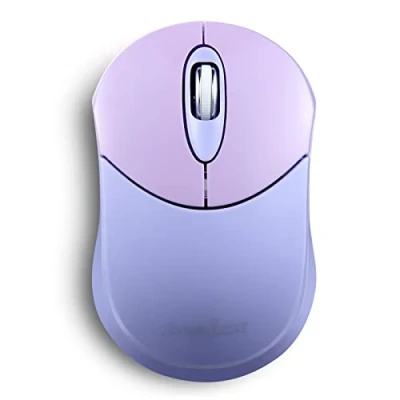 Abbildung von Perixx PERIMICE 802PP kabellose Bluetooth Maus, tragbares Design, kompatibel mit Windows, iOS und Android PC, Laptop, Tablet Smartphone, Violett