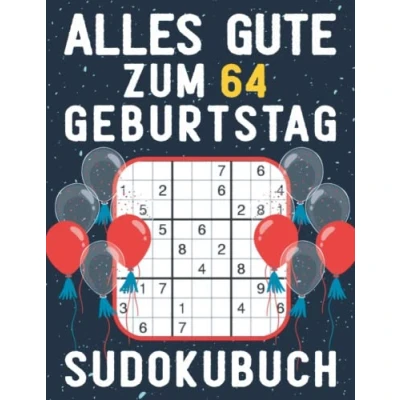 Abbildung von 64 geburtstag Geschenk Alles Gute zum 64. Sudoku: 150 Rätsel von leicht bis schwer Mit Lösungen Kleines Rätselbuch Verschenken ... Geschenke für Frau Mann