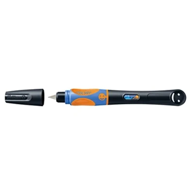 Abbildung von Pelikan 820288 griffix Füllhalter für Rechtshänder mit Drehkappe, NeonBlack, 1 Stück in Faltschachtel