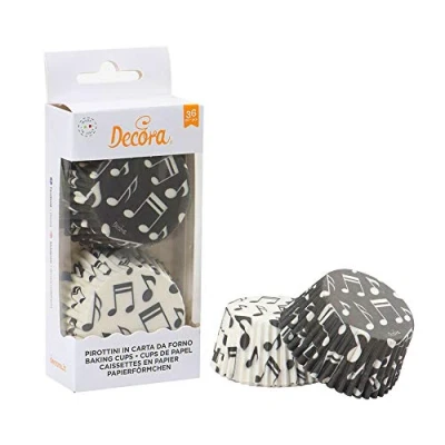 Abbildung von Decora 0339849 PAPIERFÖRMCHEN MUSIKNOTEN 50 X 32 MM 36ST