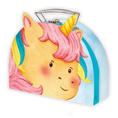 Abbildung von Trötsch Koffer mit Formdeckel Einhorn: Pappkoffer Reisekoffer Kinder Spielkoffer (Einhornwelt: Alles rund ums Einhorn)