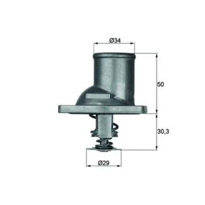 Abbildung von MAHLE ORIGINAL TI 1 83 Kühlwasserthermostat mit Dichtung OPEL: Vectra A Saloon, CC