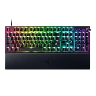 Abbildung von Razer Huntsman V3 Pro Analoge optische E Sport Tastatur ohne Ziffernblock Snap Tap &amp; Rapid Trigger (Digitaler Drehregler Steuerungstaste, Doubleshot PBT Tastenkappen) US Layout Schwarz