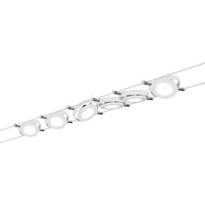 Abbildung von Paulmann LED Deckenleuchte, 6 flammig, Wohnzimmerlampe 6x4W RoundMac 230V/12V DC Weiß matt