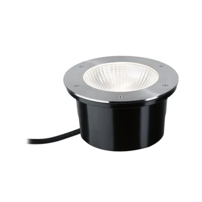 Abbildung von Paulmann LED Einbauleuchte »DureaIP67 rund 213mm 3000K 12,5W 870lm 230V Edelstahl Metall«, 1 flammig, Bodeneinbauleuchte
