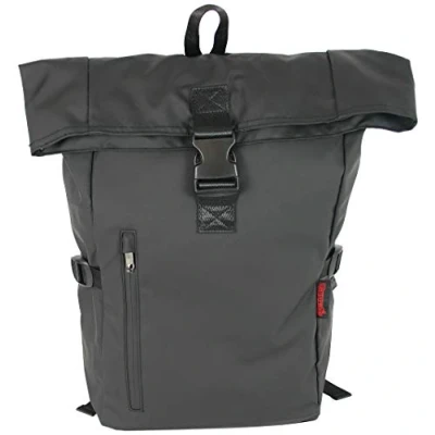 Abbildung von J JONES JENNIFER Kurierrucksack wasserdichter Rucksack Fahrradrucksack Daypack mit Laptopfach + Tabletfach (Schwarz)