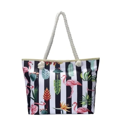 Abbildung von DonDon Strandtasche XXL Familie Badetasche Damen mit Reißverschluss Beach bag groß Fidschi Island
