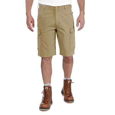Abbildung von Carhartt Herren Rugged Flex® Relaxed Fit Cargo Arbeitsshorts aus Canvas, Dunkles Khaki, W34