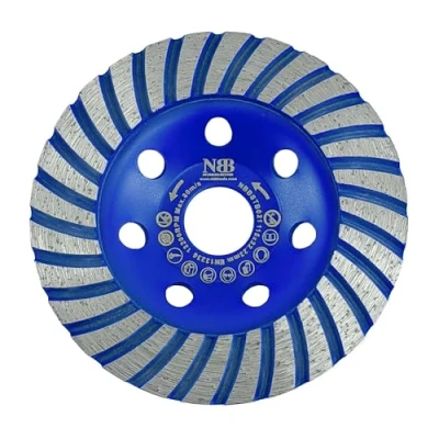 Abbildung von NBB Diamant Schleiftopf Hochleistungs Schleifscheibe für effizientes und langlebiges Schleifen Trocken oder Nassschleifen Granit Marmor Fliesen Keramik Beton Zement (1, 115mm)