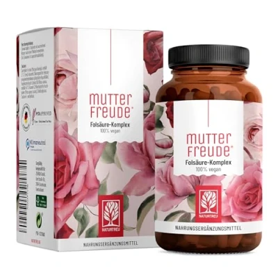 Abbildung von NATURTREU® Mutterfreude Mönchspfeffer Kapseln hochdosiert mit Folsäure (Folat) 90 Vitex Agnus Castus