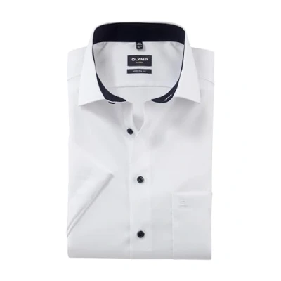 Abbildung von OLYMP Herren Oberhemd Langarm Luxor,Natté,modern fit,Global Kent,Weiss 00,42