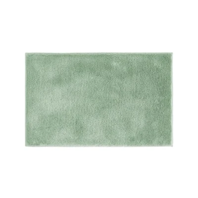 Abbildung von andiamo Badematte rutschfest Florida Badezimmerteppich weich und flauschig Badteppich waschbar Duschvorleger Badvorleger für Badezimmer 60 x 100 cm Salbei