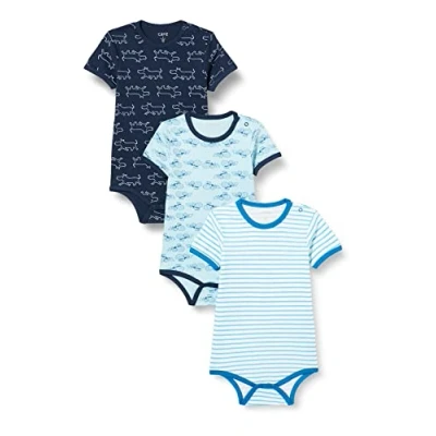 Abbildung von Care Baby Body Kurzarm, 3er Pack Blue (769), 56