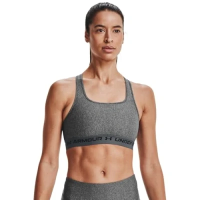 Abbildung von Under Armour Womens Sport Bras Crossback Mid Heather Bra, Cci, 1361036 019, XS