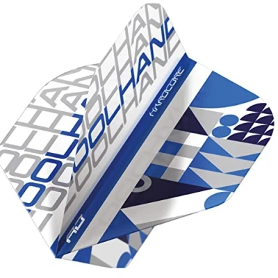 Abbildung von RED DRAGON Luke Humphries Cool Hand Hardcore Stack White and Blue Dart Flights 3 Sets Per Pack (9 in Total)