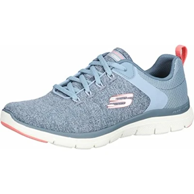 Abbildung von Skechers Damen Sneaker, Synthetik, Slate Knit Mesh Pink Trim, 40 EU