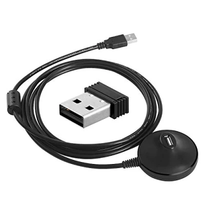 Abbildung von CooSpo ANT+ USB Stick Dongle Empfänger Adapter mit 6.56Ft Verlängerungskabel für Zwift Fahrradtrainer, Kompatibel BKOOL/TacX/Cadence Virtual Reality/PerfPRO Studio/Rouvy/TrainerRoad