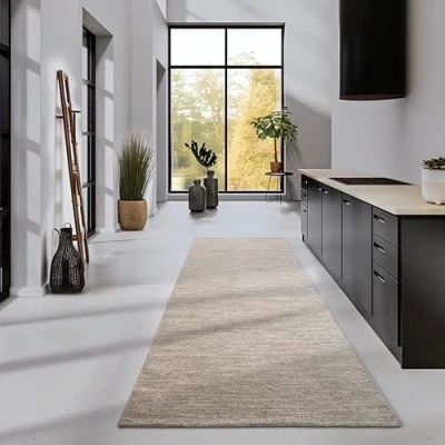 Abbildung von ELLE DECORATION Wollteppich »Pradesh«, rechteckig, 10 mm Höhe, Handgewebt, Wolle, Natur, Wohnzimmer, Schlafzimmer, Boho, Skandi