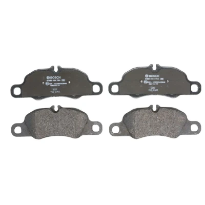 Abbildung von BOSCH 0 986 494 784 Bremsbelagsatz Low Metallic mit Anti Quietsch Blech PORSCHE: 911 Coupe, Convertible, Cayman