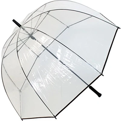 Abbildung von Transparentschirme Luxus Glockenschirm transparent XXL 103 cm groß 103, Transparent,