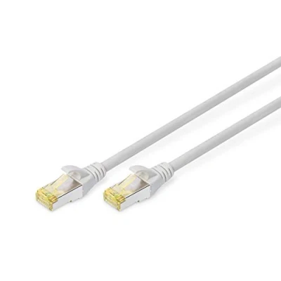 Abbildung von DIGITUS LAN Kabel Cat 6A 2m RJ45 Netzwerkkabel S/FTP Geschirmt Kompatibel zu 6 &amp; 7 Grau