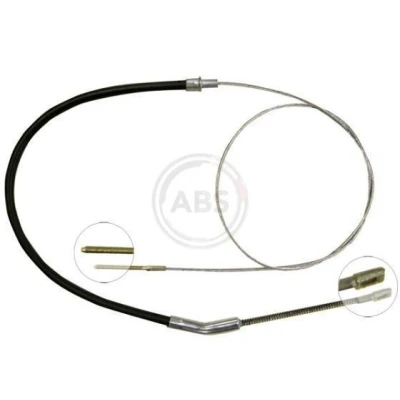 Abbildung von A.B.S. K11486 Handbremsseil 1763 Trommelbremse für Links /Rechtslenker VOLKSWAGEN: Beetle, Kaefer Convertible