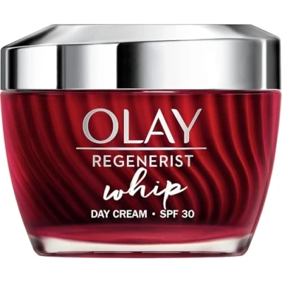 Abbildung von Olay Regenerist Whip Crema Facial De Día Ligera Con SPF 30 Y Acabado Mate, Vitamina B3 &amp; Niacinamida, Hidrata Durante 24H, 50ml