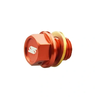 Abbildung von SCAR Magnetische Ölablassschraube Kompatibel mit KTM SX SXF EXC TPI EXCF 50 65 85 125 150 250 300 350 450 500 OrangeA TC TE TEi TX FE FC FX FS GASGAS MC MCF EC ECF EX EXF 00 23 Naranja