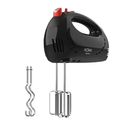 Abbildung von Solac Solution Stabmixer BA5590 300W 5 Geschwindigkeiten Turbo Funktion 2 Rührbesen und Knethaken BPA frei