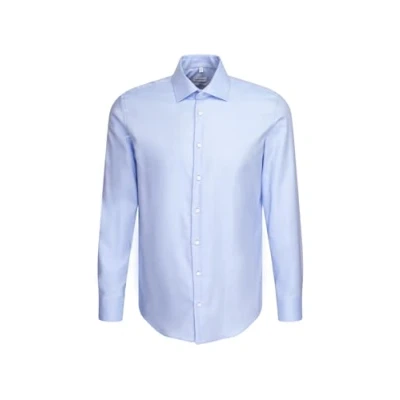 Abbildung von Seidensticker Herren Business Hemd Slim Fit Bügelfrei Kent Kragen Langarm 100% Baumwolle