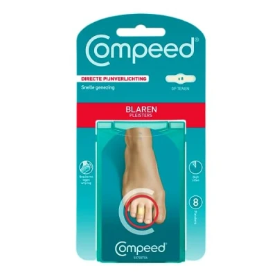 Abbildung von Compeed Blasenpflaster an den Zehen
