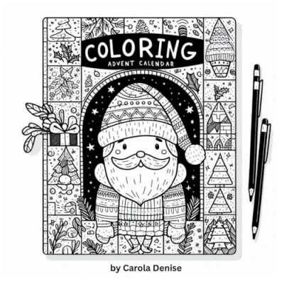Abbildung von Christmas Advent Calendar Coloring Book