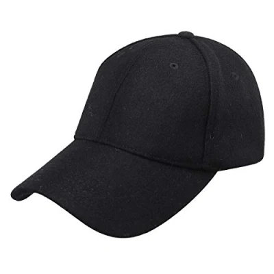 Abbildung von Gisdanchz Winter Basecap Schwarz Warm Wolle Baseball Cap Damen Warme Wintermütze Baseballcap Kappe Herren Schirmmütze Männer Mütze Kappen